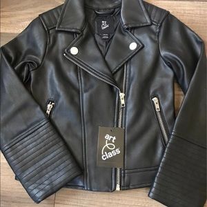 Art Class Black Leather Jacket 6X